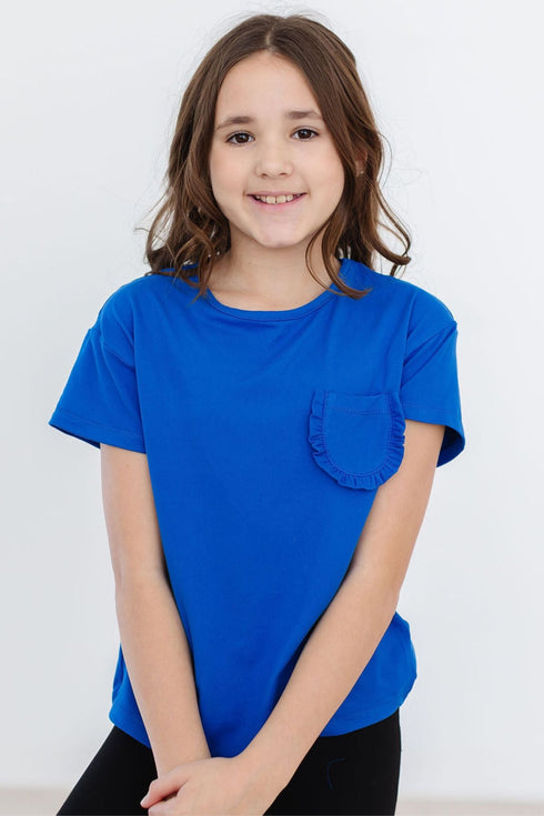 royal-blue-ruffle-pocket-tee Mila &  Rose - Sophia's Style--12-24M--2